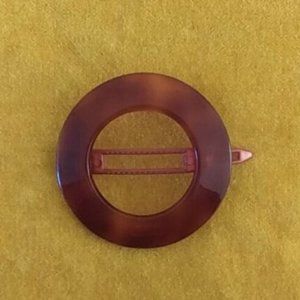 France tortoise round handmade circle hair boho barrette french